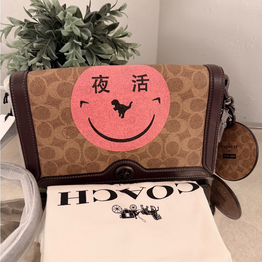 Coach X Rexy Yeti Out Riley Bag With Charm1